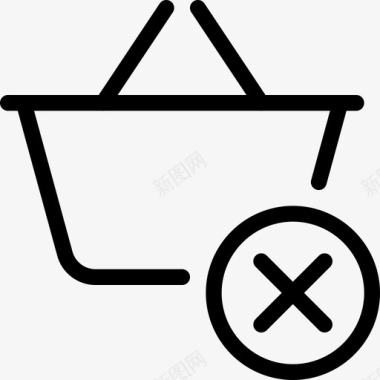 购物篮超市搬家图标图标