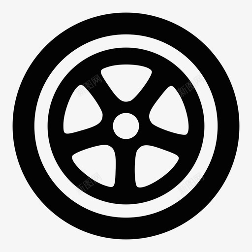 轮胎汽车零件车轮图标svg_新图网 https://ixintu.com 微型目录图标 橡胶车轮 橡胶轮胎 汽车 汽车轮胎 汽车零件 车轮 轮胎