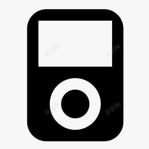 mp3播放器ipod听图标svg_新图网 https://ixintu.com ipod mp3播放器 听 声音 音乐