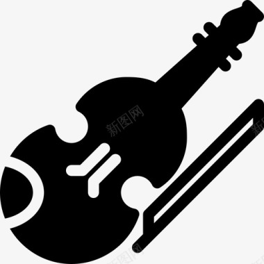 小提琴弓音乐图标图标