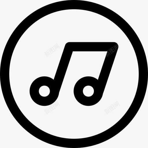 音乐工作人员声音图标svg_新图网 https://ixintu.com 声音 多媒体 工作人员 标记 符号 音乐 音乐笔记 音符 音频
