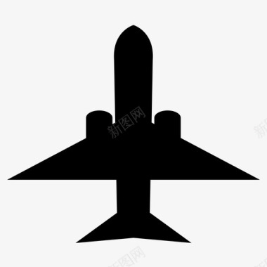 飞机旅行旅行者图标图标