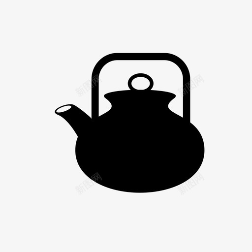 壶茶茶壶图标svg_新图网 https://ixintu.com 壶 茶 茶logo 茶壶 茶时间