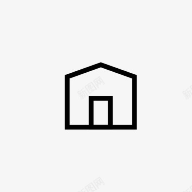 房屋建筑物车库图标图标