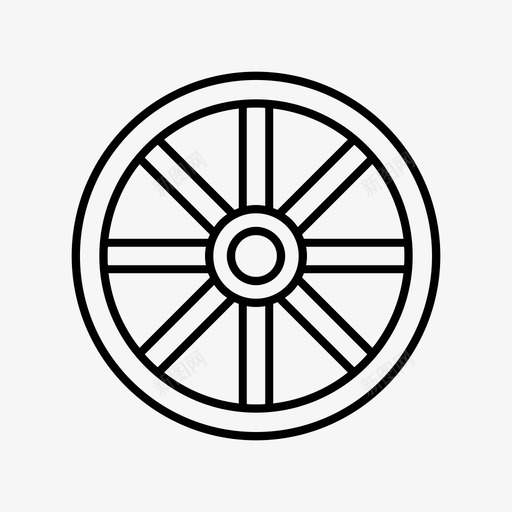 车轮大车大车轮图标svg_新图网 https://ixintu.com 大车 大车轮 木轮 移动式 车架 车轮 轮架