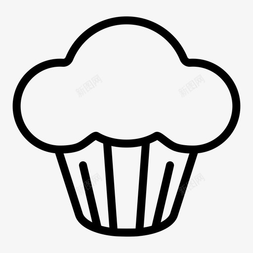 松饼烘焙面包店图标svg_新图网 https://ixintu.com 小蛋糕 快速面包 早餐 杯形蛋糕 松饼 海绵蛋糕 烘焙 烘焙项目 面包店 食物吃得好