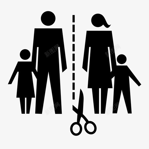 解散分居关系图标svg_新图网 https://ixintu.com 关系 分居 女孩 家庭关系 已婚夫妇 母亲 父亲 父母 男人 解散