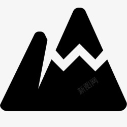 登顶山峰山峰成就登山图标高清图片