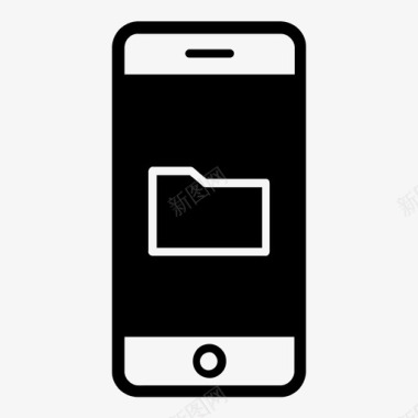 智能手机iphone文件夹图标图标