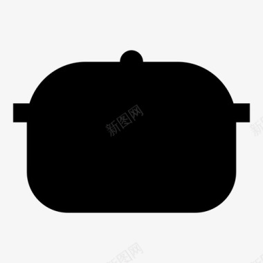 砂锅烹饪荷兰烤箱图标图标