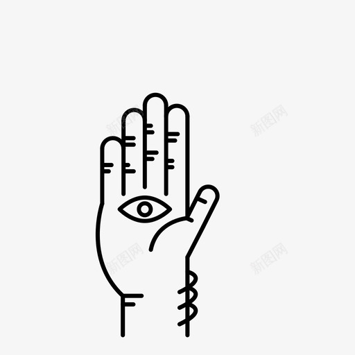 火腿眼睛手指图标svg_新图网 https://ixintu.com 五个 手 手指 手掌 火腿 眼睛