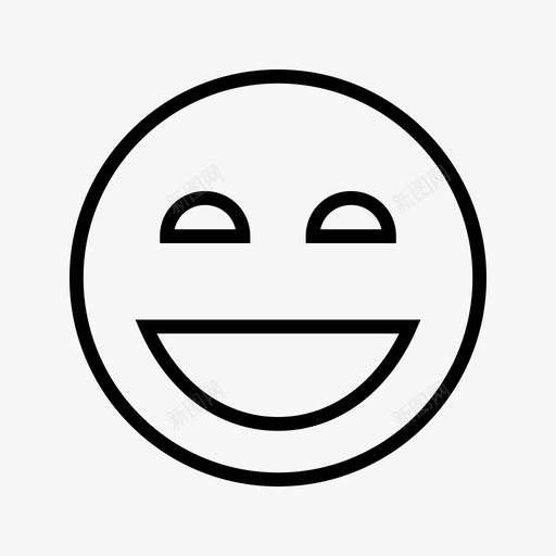 快乐情绪兴奋图标svg_新图网 https://ixintu.com 兴奋 心情 心情微笑 快乐 情绪 笑 笑脸