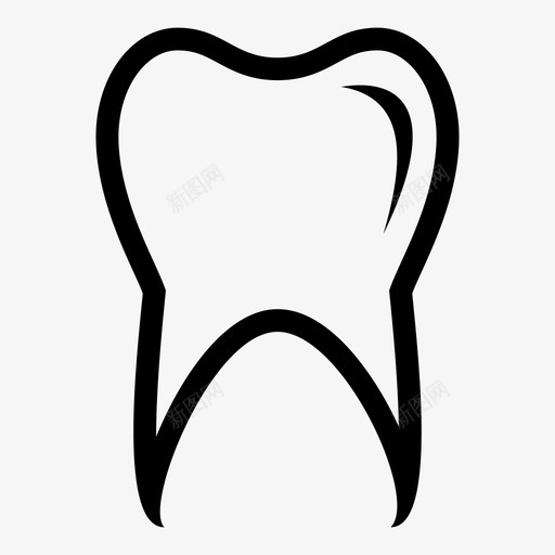 牙齿正牙洁牙图标svg_新图网 https://ixintu.com 口腔 口腔卫生 口腔护理 正牙 洁牙 牙科工作 牙齿 磨牙