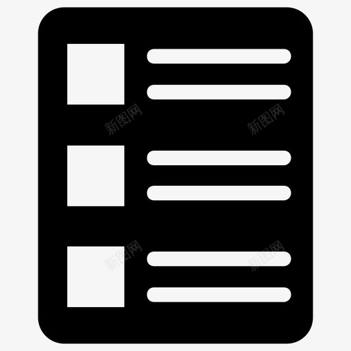 列表文档菜单图标svg_新图网 https://ixintu.com 125+教育实体图标 列表 布局 文本 文档 检查表 模板 清单 组织 菜单 项目符号 项目符号样式