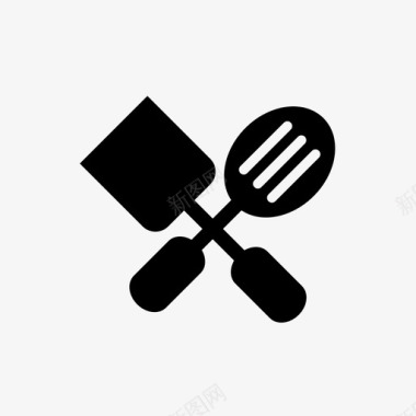 烹饪勺烹饪工具炊具图标图标