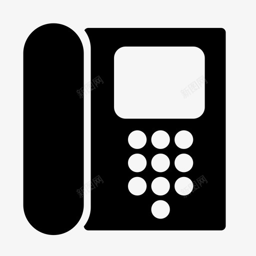 电话通讯固定电话图标svg_新图网 https://ixintu.com 固定电话 复古电话 有线电话 电话 通讯 通话