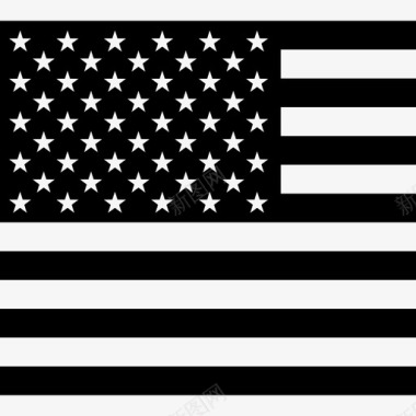 美国国旗美国丝带图标图标