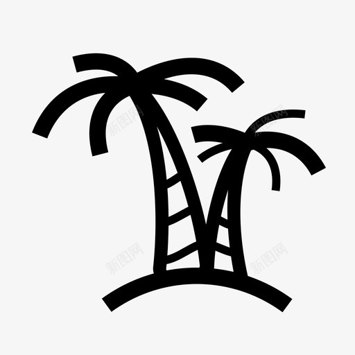 棕榈树绿色自然图标svg_新图网 https://ixintu.com 公园 园艺 夏季 建筑和建筑 春季 棕榈 棕榈树 植物 绿色 自然