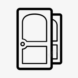 仓库门门建筑门道图标高清图片