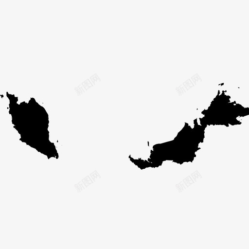 马来西亚人口地图图标svg_新图网 https://ixintu.com 亚洲 人口 位置 国家 土地 地图 地理 小岛屿 岛屿 马来西亚