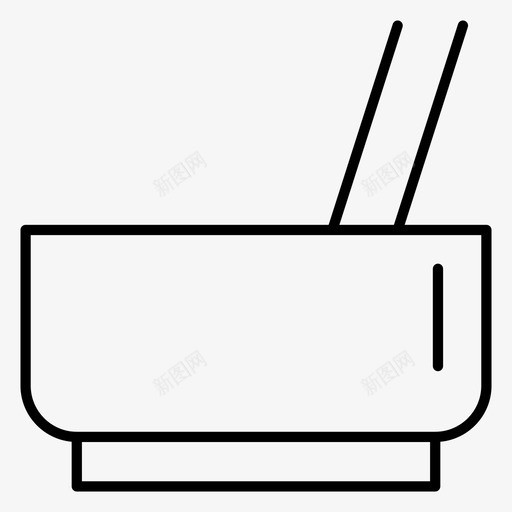 一碗面条中餐筷子图标svg_新图网 https://ixintu.com 一碗面条 中餐 吃 日语 筷子 食品和饮料 食物