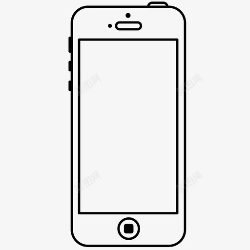 iphone触摸屏电话图标svg_新图网 https://ixintu.com iphone iphone5 iphone6 屏幕 智能手机 电话 苹果 触摸屏
