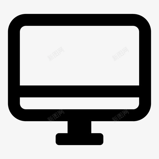 计算机软件屏幕图标svg_新图网 https://ixintu.com cpu imac mac pc 屏幕 显示器 电影 监视器 程序 线型 计算机 软件