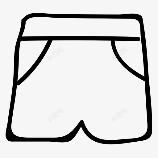 短裤生活方式体育活动图标svg_新图网 https://ixintu.com 体育活动 健身 内衣 手绘涂鸦图标 游泳 生活方式 短裤 运动