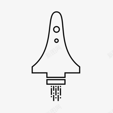 太空船科学家火箭图标图标