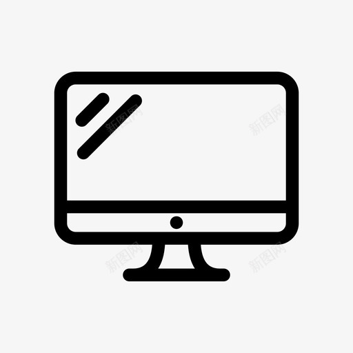 显示器macos图标svg_新图网 https://ixintu.com mac os pc 个人电脑 外围设备 屏幕 显示器 编程 联系信息 软件
