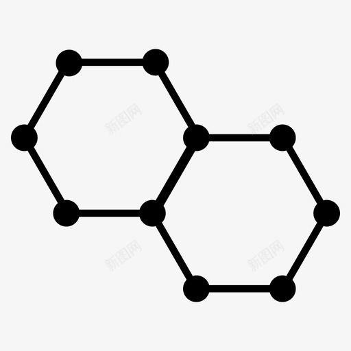 分子化合物化学图标svg_新图网 https://ixintu.com 分子 化合物 化学 原子 生命 生物 细胞 链