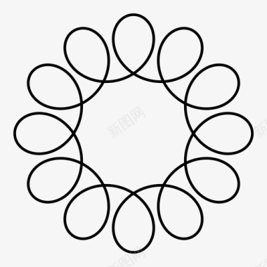 螺旋形如图对称图标图标