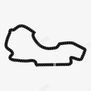 澳大利亚大奖赛赛车赛道图标图标