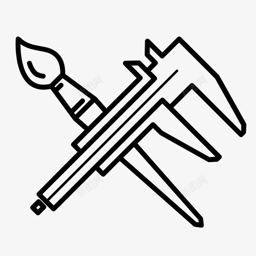 工具小部件实用工具图标svg_新图网 https://ixintu.com 仪器 卡钳 器具 实用工具 小发明 小部件 工具 画笔