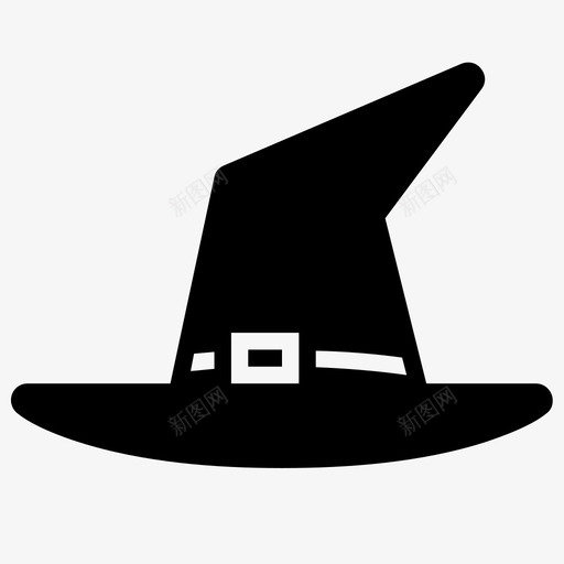 女巫帽服装万圣节图标svg_新图网 https://ixintu.com 万圣节 万圣节派对图标 女巫帽 巫师 恐怖 服装 术士
