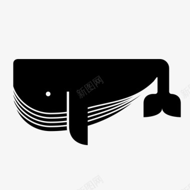 鲸鱼海水手图标图标