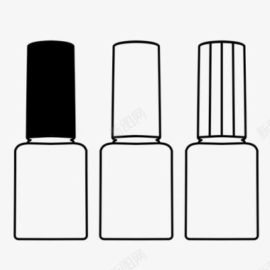 指甲油美容喷漆图标图标