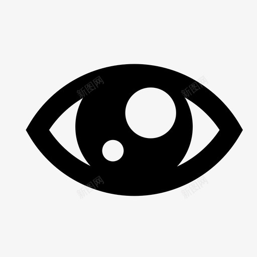 眼视视网膜图标svg_新图网 https://ixintu.com 人 凝视 眼 瞥 瞳孔 视 视网膜