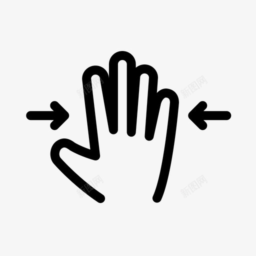 五个手指缩小滑动技术图标svg_新图网 https://ixintu.com 五个手指缩小 交互手势 屏幕手势 手势滑动点击触摸设置 技术 滑动 触摸 触摸屏 触摸屏手势 触摸手势