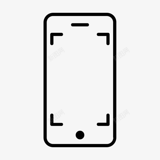 手机v8苹果iphone图标svg_新图网 https://ixintu.com 手机v8 苹果iphone