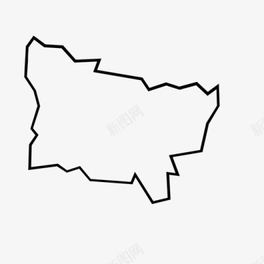 皮卡迪地区法国图标图标