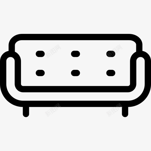 沙发休息室室内图标svg_新图网 https://ixintu.com 休息室 室内 室内家具 家具 沙发
