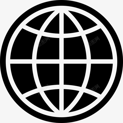 全球世界航运图标svg_新图网 https://ixintu.com 万维网 世界 全球 地图 地球 填充 航运 范围