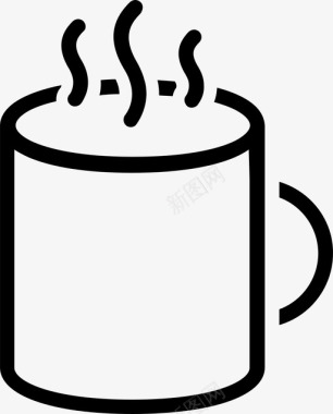 咖啡杯容器杯子图标图标