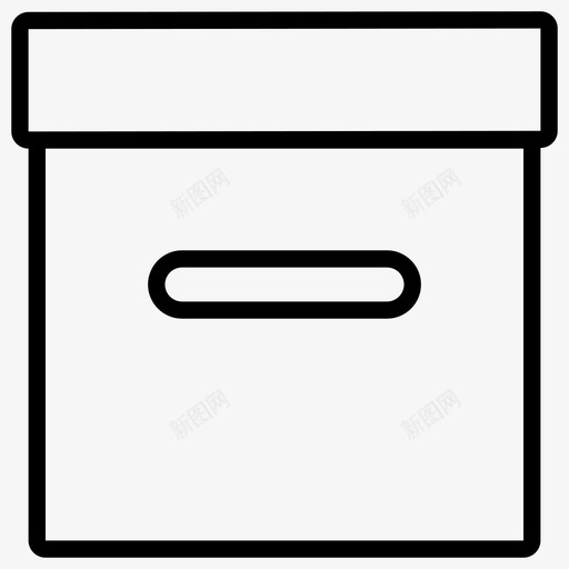 文件箱档案文件图标svg_新图网 https://ixintu.com 办公用品 收件箱 文件 文件箱 档案 管理