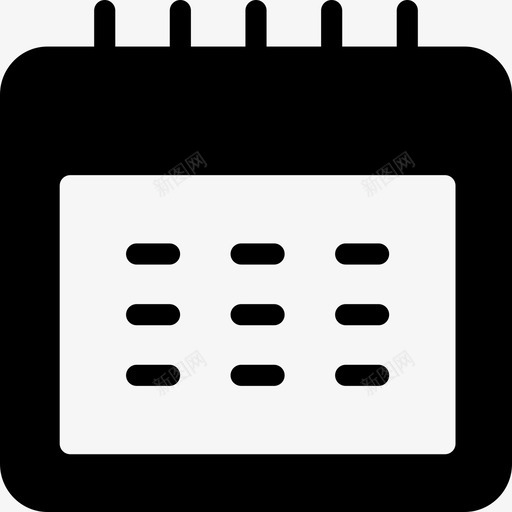 日历计划时间表图标svg_新图网 https://ixintu.com 周 年 日历 时间范围 时间表 计划