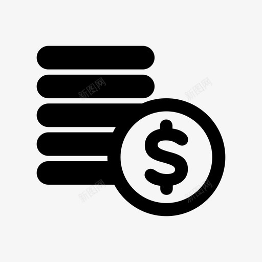 硬币堆投资货币图标svg_新图网 https://ixintu.com 交易 价值 保险箱 储蓄 工资 投资 支付 硬币堆 货币 金融