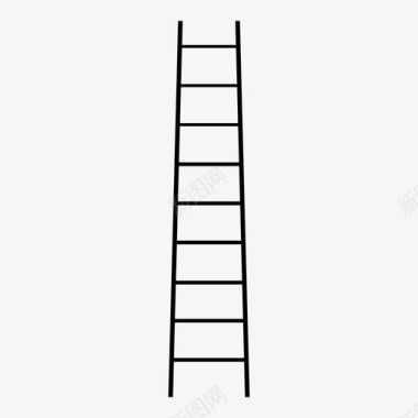 梯子登高攀爬图标图标