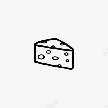 瑞士奶酪美味楔子图标图标