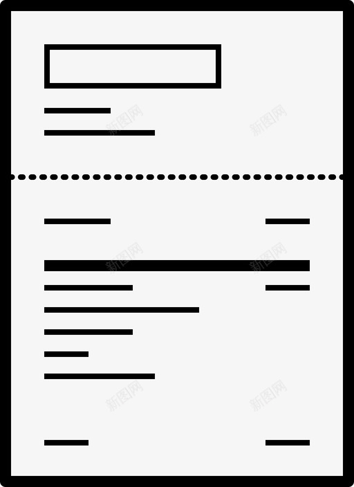 信件穿孔纸张图标svg_新图网 https://ixintu.com 信件 发票 小纸片 撕裂 文件 正式 版式 穿孔 纸张 页面